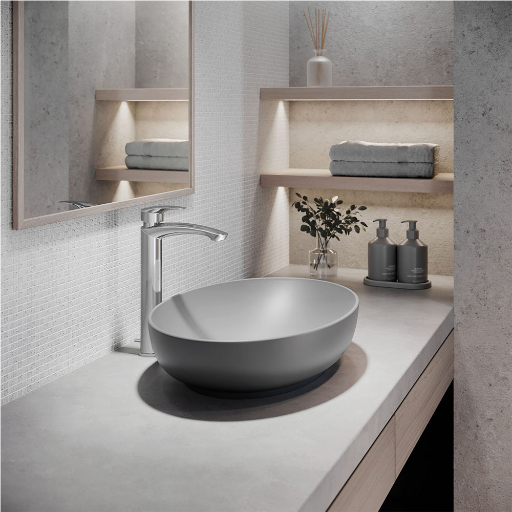 Lavabo đặt bàn TOTO LT1705#MGR màu xám mờ