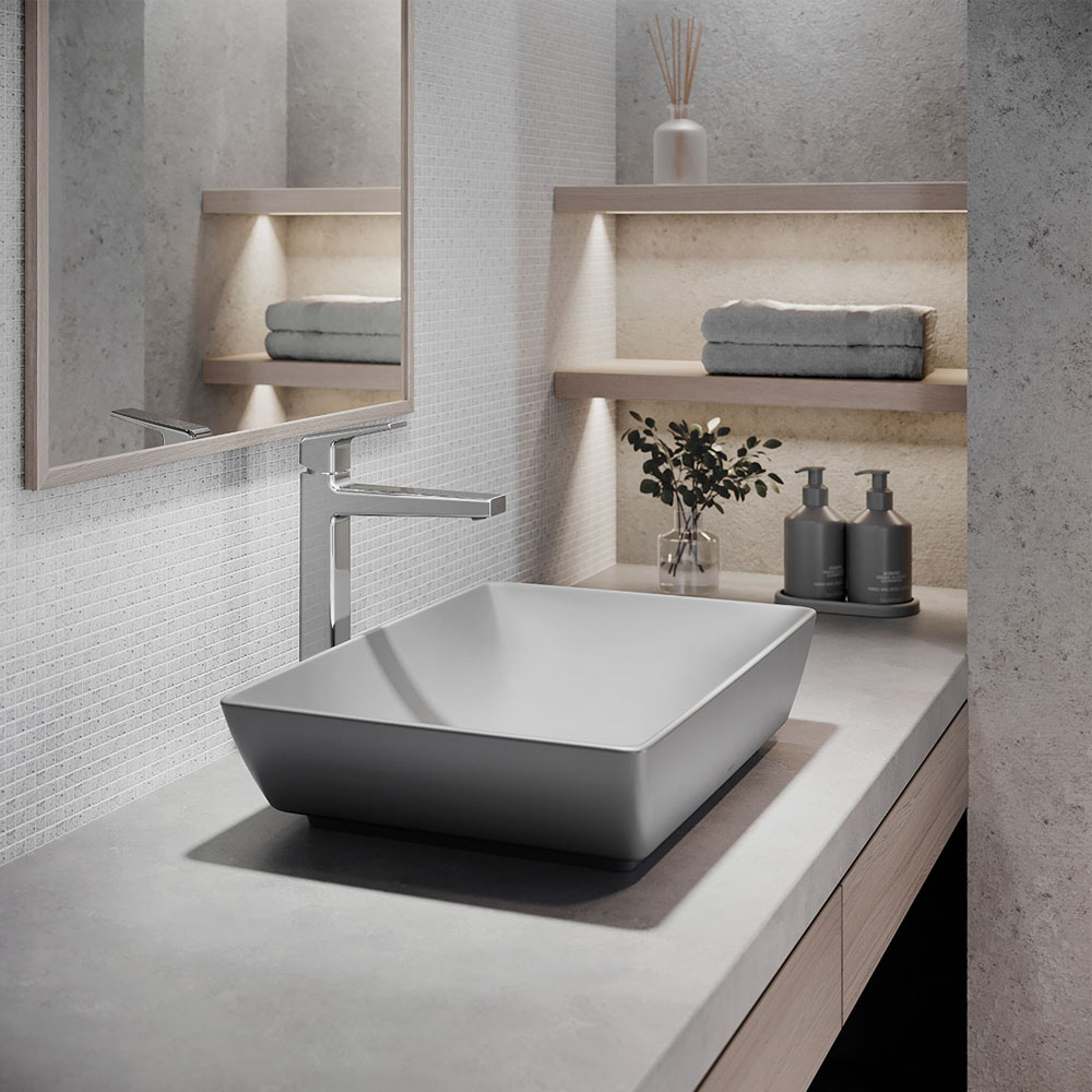 Lavabo đặt bàn TOTO LT1735#MGR màu xám mờ