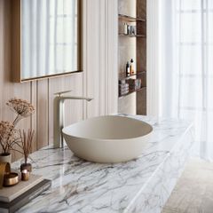 Lavabo đặt bàn TOTO LT4704G19#MBE màu be mờ