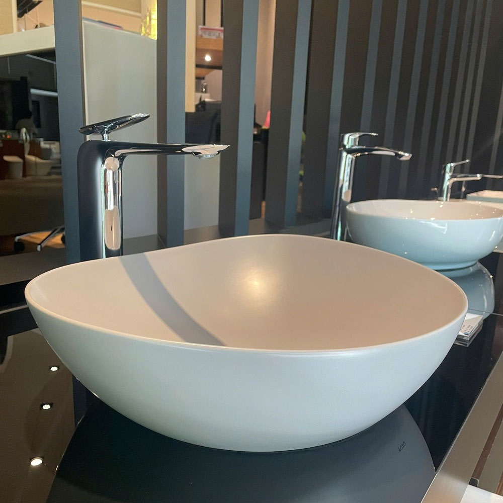 Lavabo đặt bàn TOTO LT4704G19#MBE màu be mờ