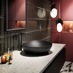 Lavabo đặt bàn TOTO LT4704G19#MBL màu đen mờ