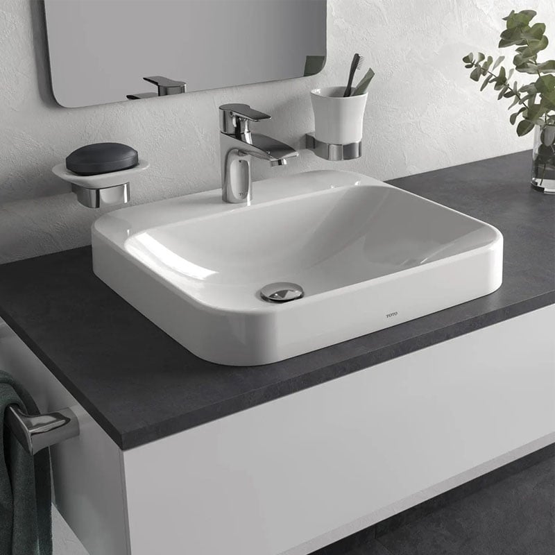 Chậu rửa mặt lavabo đặt bàn TOTO LT5615C