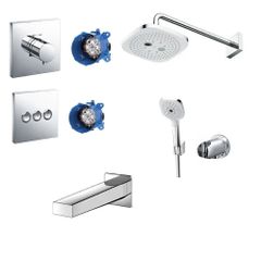 Sen tắm âm tường TOTO TBV02402B/TBV02105B/TBW02004A/TBW02006A/TBG10001B (3 đường nước)