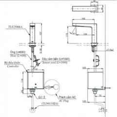 Vòi cảm ứng lavabo TOTO TLE25006V