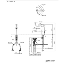 Vòi rửa mặt lavabo TOTO TLG04301V