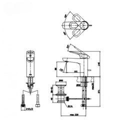 Vòi rửa mặt lavabo TOTO TTLR301F-1RR