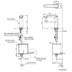 Vòi cảm ứng lavabo TOTO TLE22006A