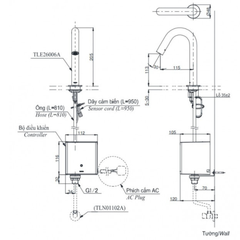 Vòi cảm ứng lavabo TOTO TLE26006V