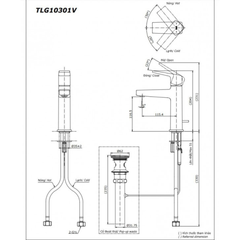 Vòi rửa mặt lavabo TOTO TLG10301V