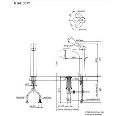 Vòi rửa mặt lavabo TOTO TLG01307V
