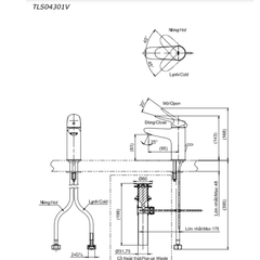 Vòi rửa mặt lavabo TOTO TLS04301V