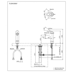 Vòi rửa mặt lavabo TOTO TLS04306V