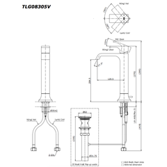 Vòi rửa mặt lavabo TOTO TLG08305V