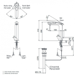 Vòi rửa mặt lavabo TOTO TLP03301A1