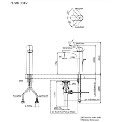Vòi rửa mặt lavabo TOTO TLG01304V
