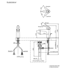 Vòi rửa mặt lavabo TOTO TLG03301V