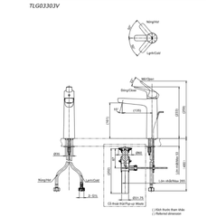 Vòi rửa mặt lavabo TOTO TLG03303V
