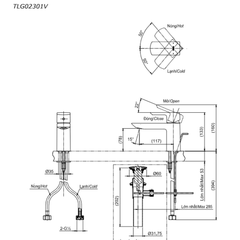 Vòi rửa mặt lavabo TOTO TLG02301V