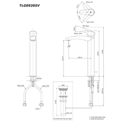 Vòi rửa mặt lavabo TOTO TLG09305V