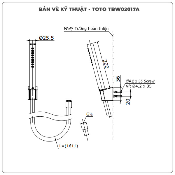 Bát sen cầm tay TOTO TBW02017A