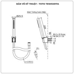 Bát sen cầm tay TOTO TBW02017A
