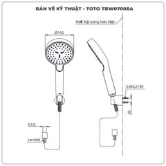 Bát sen cầm tay TOTO TBW07008A