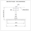 Bát sen gắn trần TOTO TBW07003A1