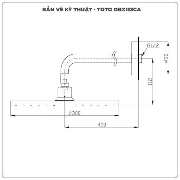 Bát sen gắn tường TOTO DBX113CA