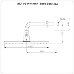 Bát sen gắn tường TOTO DBX113CA