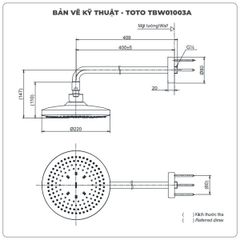 Bát sen gắn tường TOTO TBW01003A