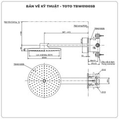 Bát sen gắn tường TOTO TBW01005B/TBN01002B