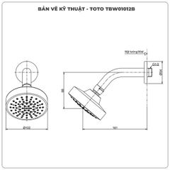 Bát sen gắn tường TOTO TBW01012B