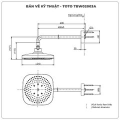 Bát sen gắn tường TOTO TBW02003A
