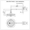 Bát sen gắn tường TOTO TBW02004A