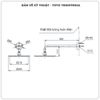 Bát sen gắn tường TOTO TBW07002A