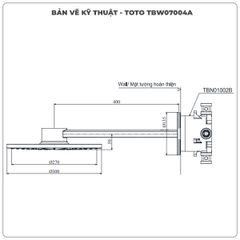 Bát sen gắn tường TOTO TBW07004A/TBN01002B