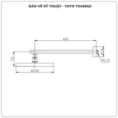 Bát sen gắn tường TOTO TX488SZ