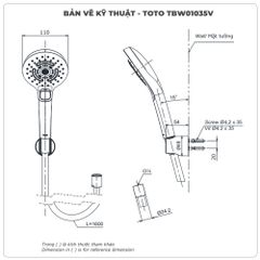 Bát sen cầm tay TOTO TBW01035V