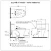 Bồn cầu nắp rửa cơ TOTO MS855DE4