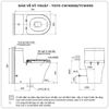 Bồn cầu nắp rửa cơ TOTO CW166RB/TCW09S
