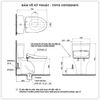 Bồn cầu nắp rửa điện tử TOTO CS735DW11