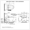 Bồn cầu nắp rửa điện tử TOTO CS767RW16