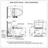 Bồn cầu nắp rửa điện tử TOTO CS767RW18