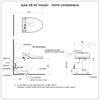 Bồn cầu nắp rửa điện tử TOTO CS769DRW14