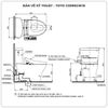 Bồn cầu nắp rửa điện tử TOTO CS986GW16