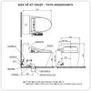Bồn cầu nắp rửa điện tử TOTO MS625CDW12