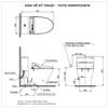 Bồn cầu nắp rửa điện tử TOTO MS857CDW15