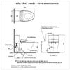 Bồn cầu nắp rửa điện tử TOTO MS857CDW23