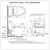 Bồn cầu nắp rửa điện tử TOTO MS887CRW15