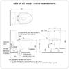 Bồn cầu nắp rửa điện tử TOTO MS889DRW16